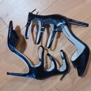 Black high heels shoes